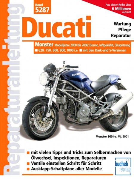 Ducati Monster ab 2000, Einspritzer, luftgekühlt - Reparaturanleitung