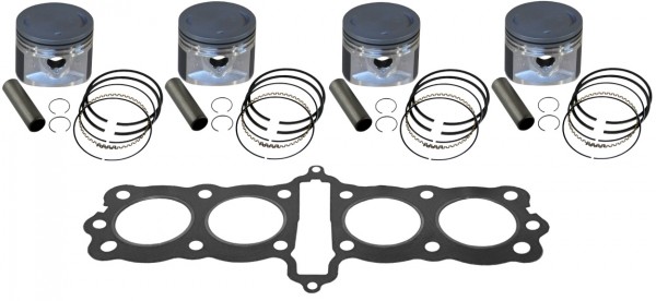 Honda CB550F/K Aufbohrsatz +3,0 mm - Kolben-Kit (MOS2) und Zylinderkopfdichtung