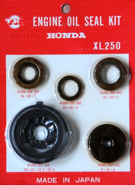 Honda XL250A/K Motor-Wellendichtring-Satz