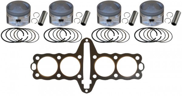 Kawasaki GT750 Aufbohrsatz +3,0 mm - Kolben-Kit (MOS2) und Zylinderkopfdichtung