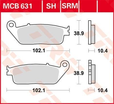 Honda CBR1000F (SC24) &#039;90-&#039;92 - Bremsbeläge / Bremsklötze