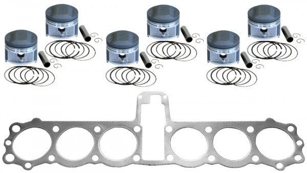 Honda CBX1000 Aufbohrsatz +3,0 mm - Kolben-Kit (MOS2 + heated head) und Zylinderkopfdichtu