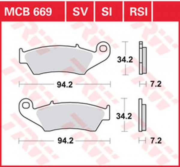 Suzuki DR650 SE/SEU &#039;96-&#039;15 - Bremsbeläge / Bremsklötze