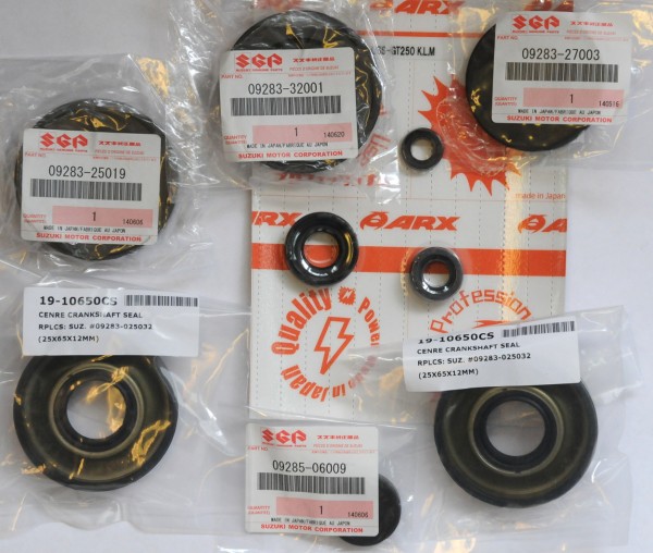 Suzuki GT250 K+L+M '73-'75 Motor-Wellendichtring-Satz