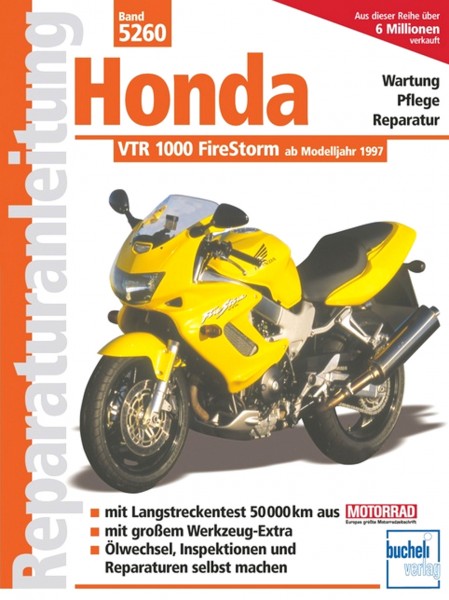 Honda VTR 1000 FireStorm- ab Modelljahr 1997 - Reparaturanleitung